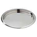 Elegance Stainless Steel Collection Hammered Rim Bar Tray (14")